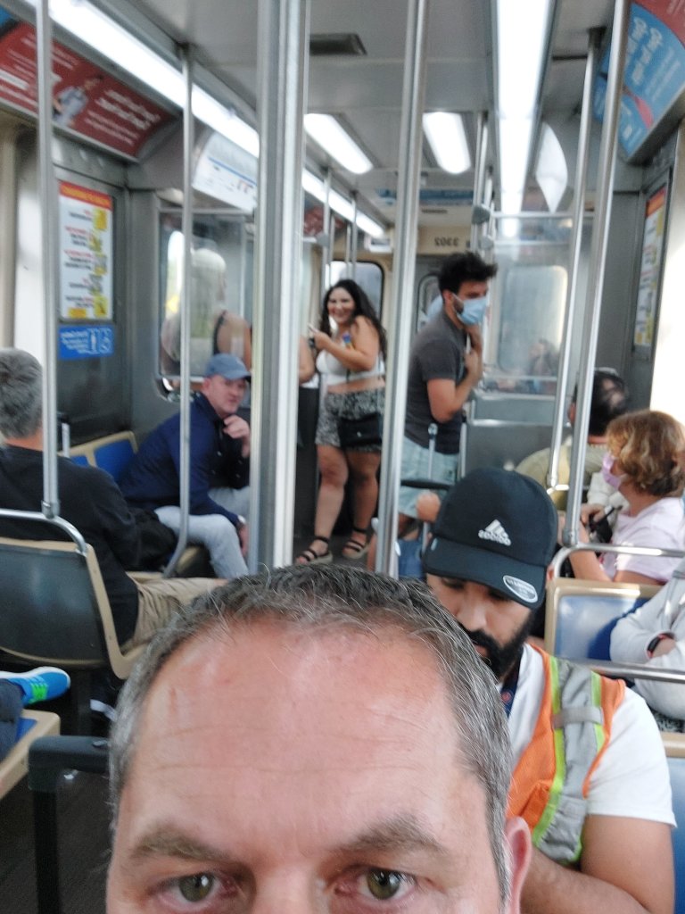 Riding the Blue line