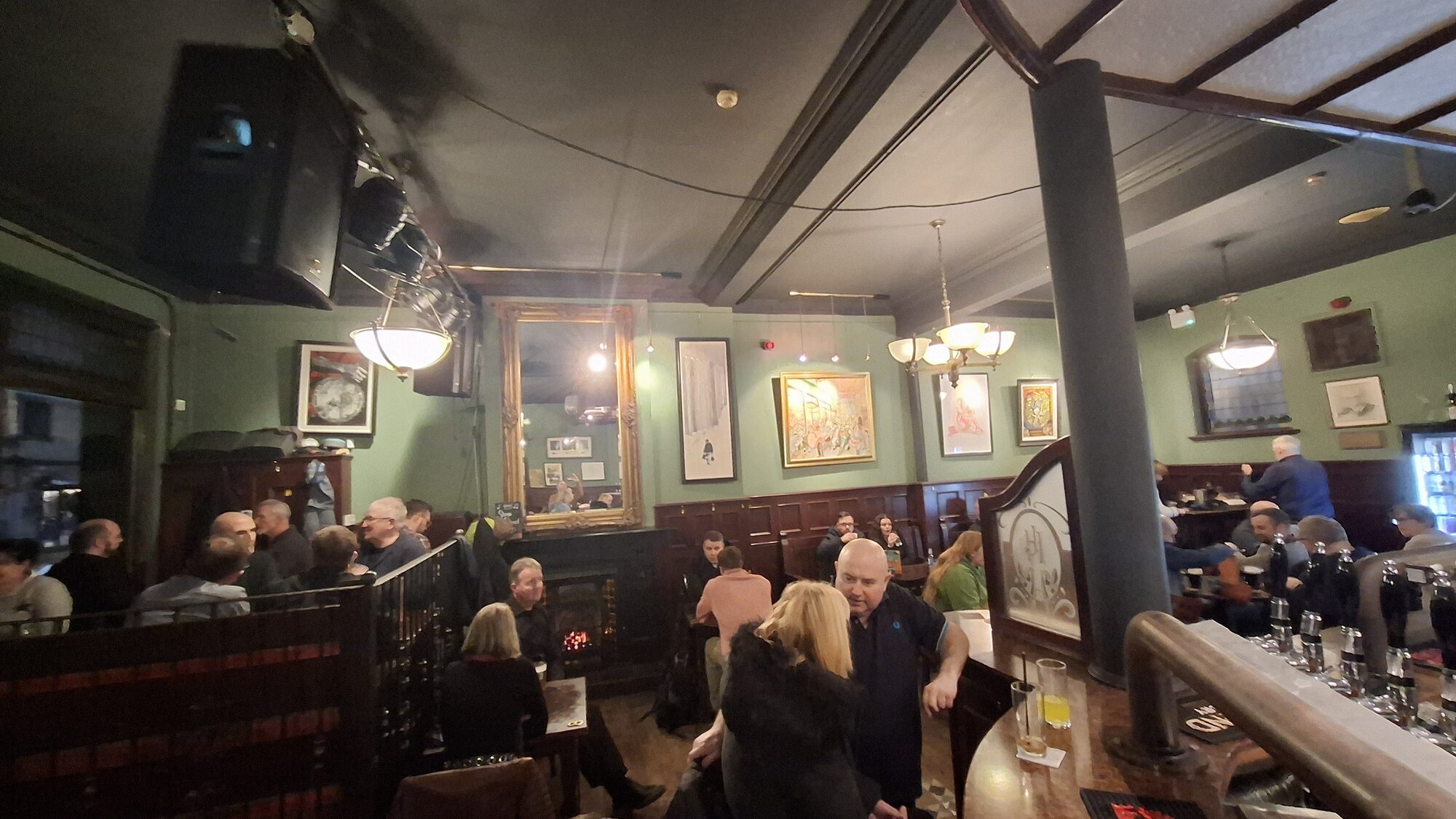 Evening crowd at the bar