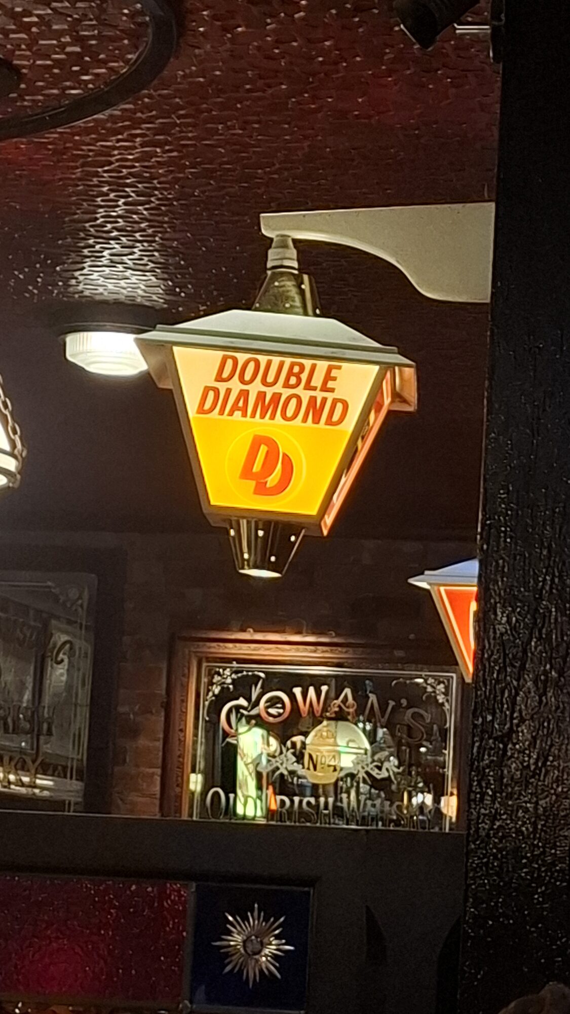 Vintage Double Diamond sign inside