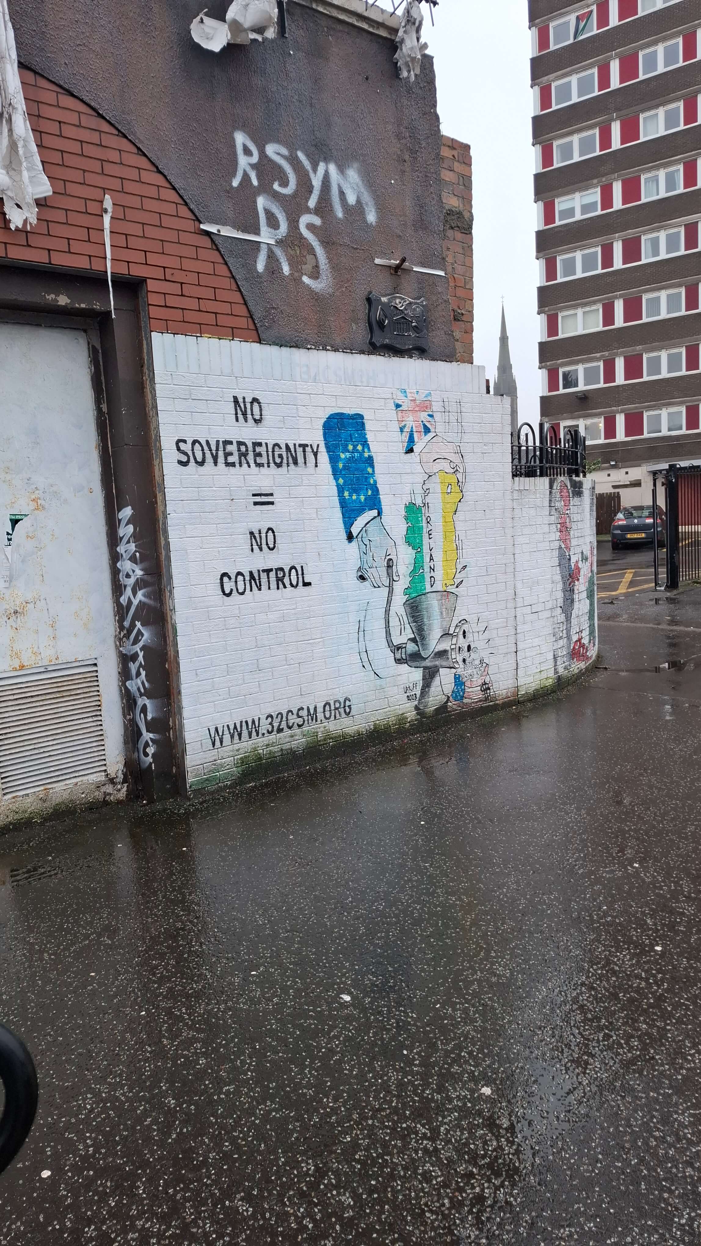 No Sovereignty, No Control mural