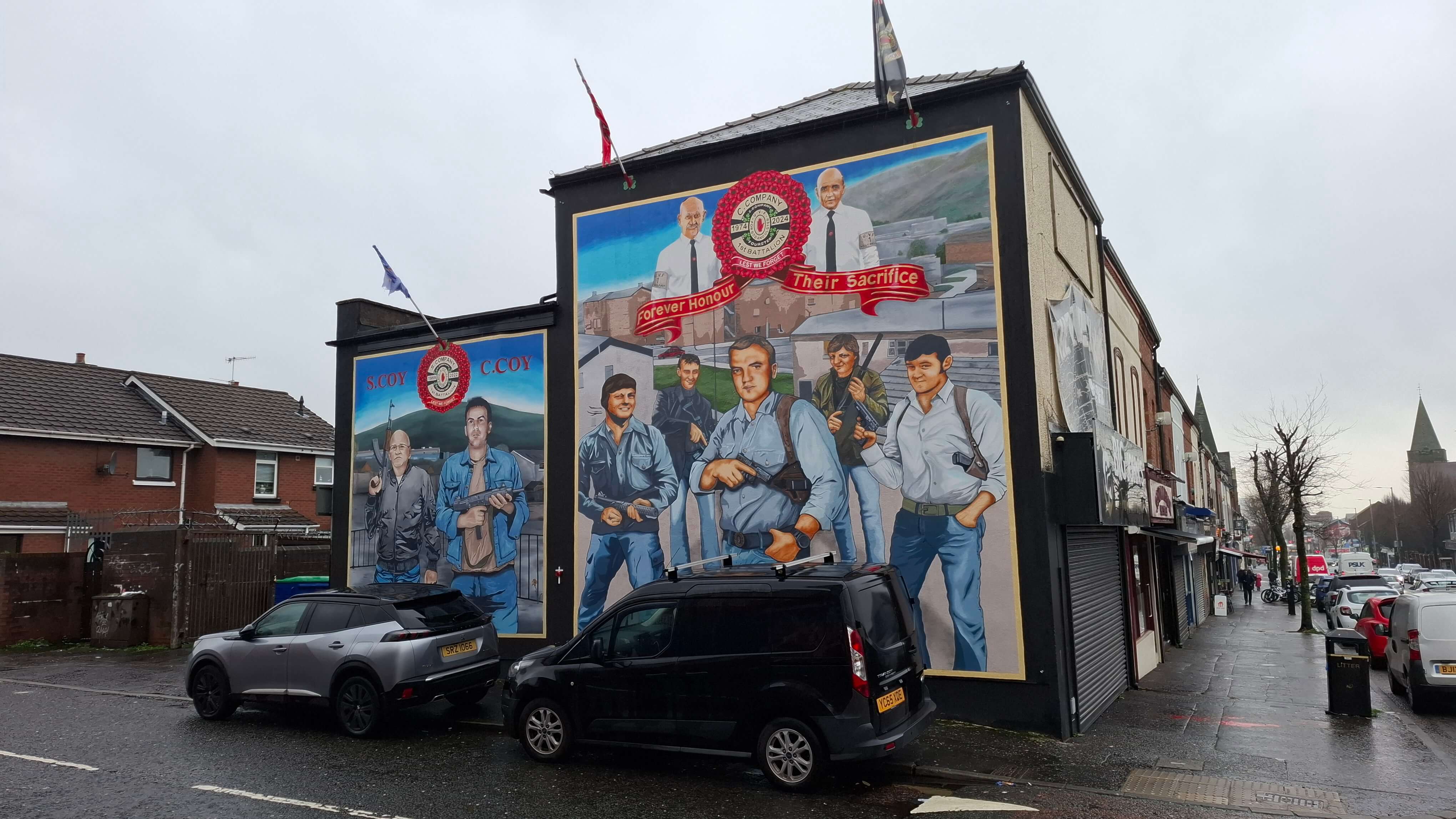 UVF mural, &ldquo;Forever Honour Their Sacrifice&rdquo;