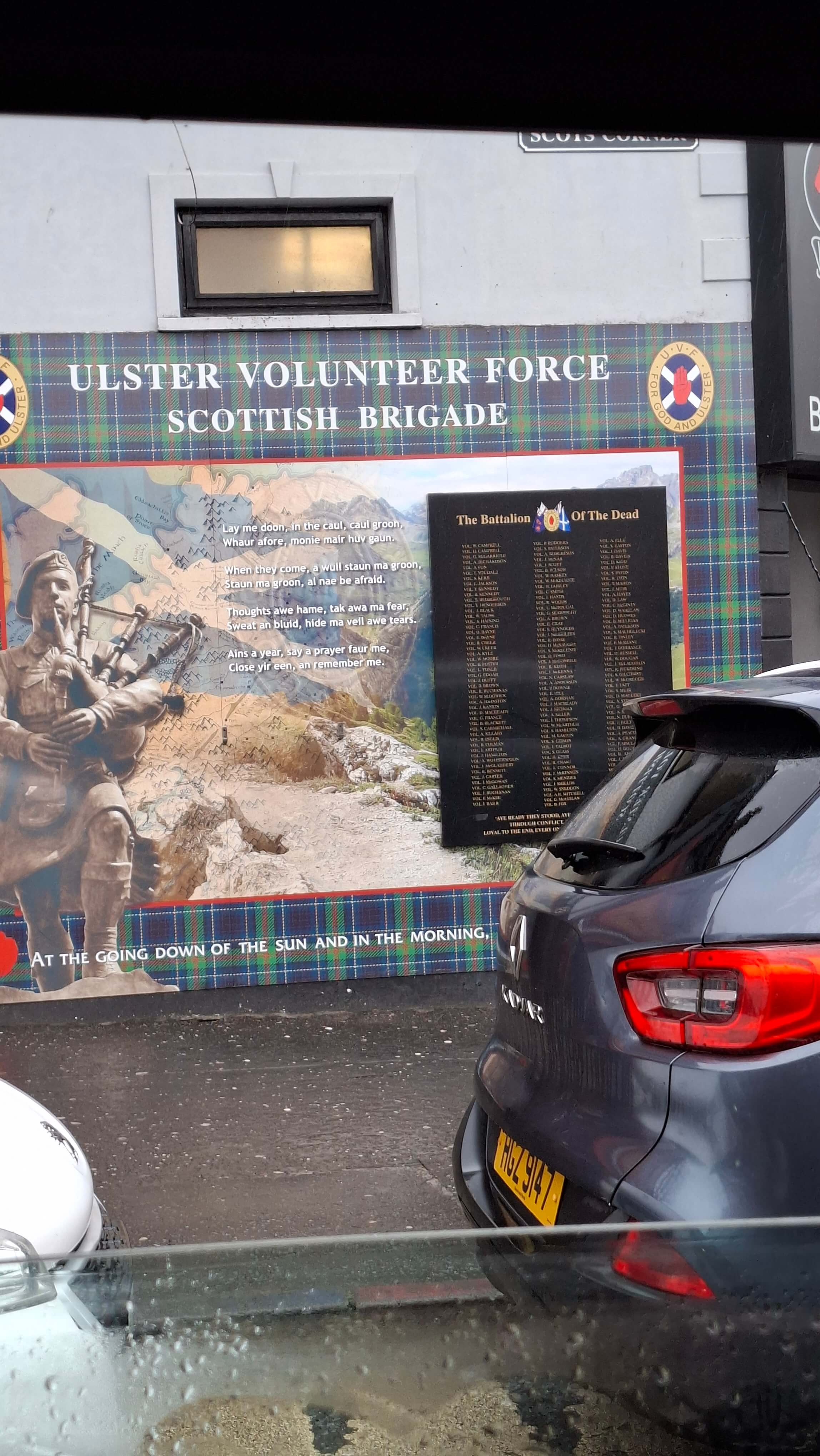 Ulster Volunteer Force Scottish Brigade mural