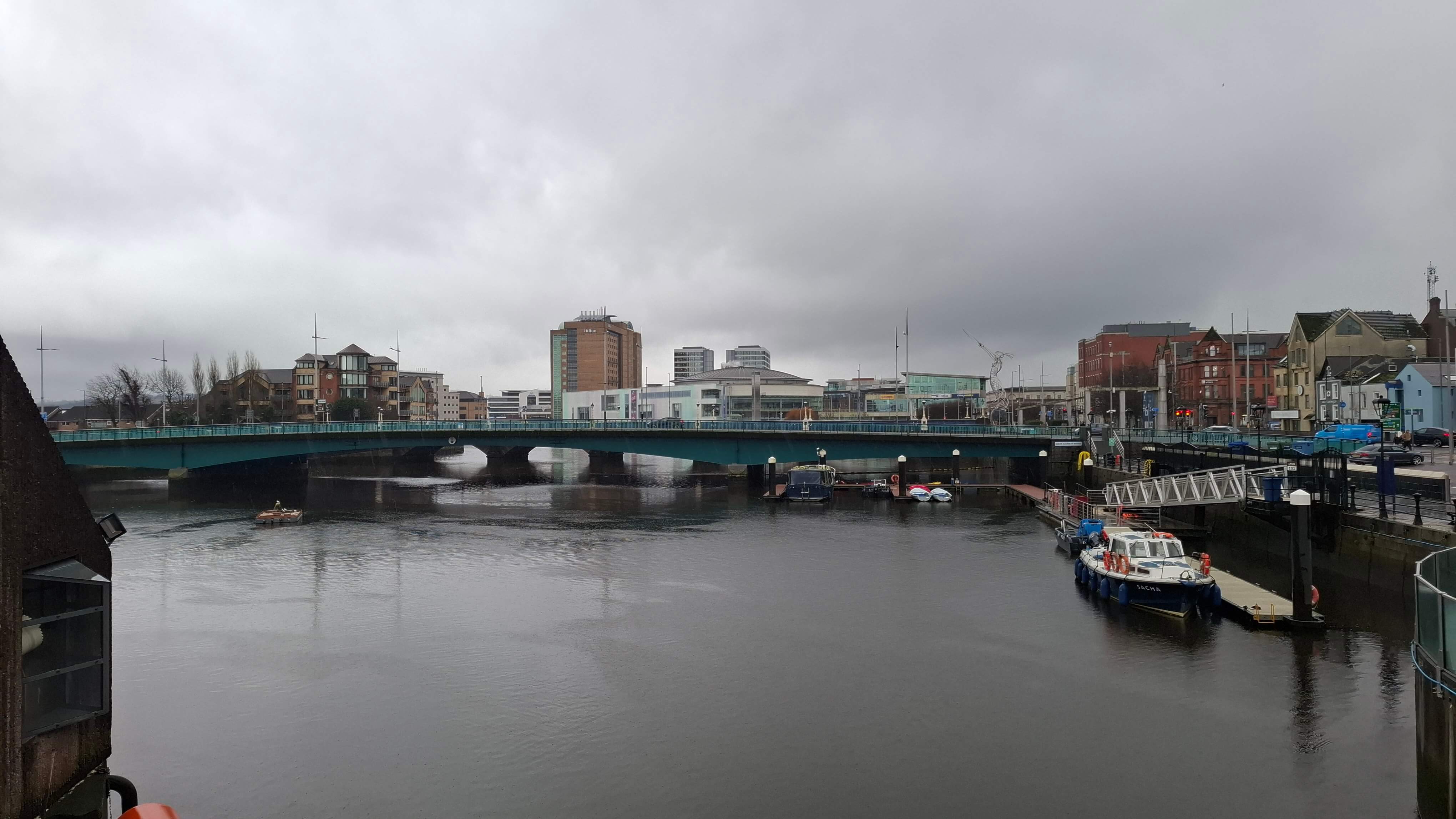 Belfast in the rain