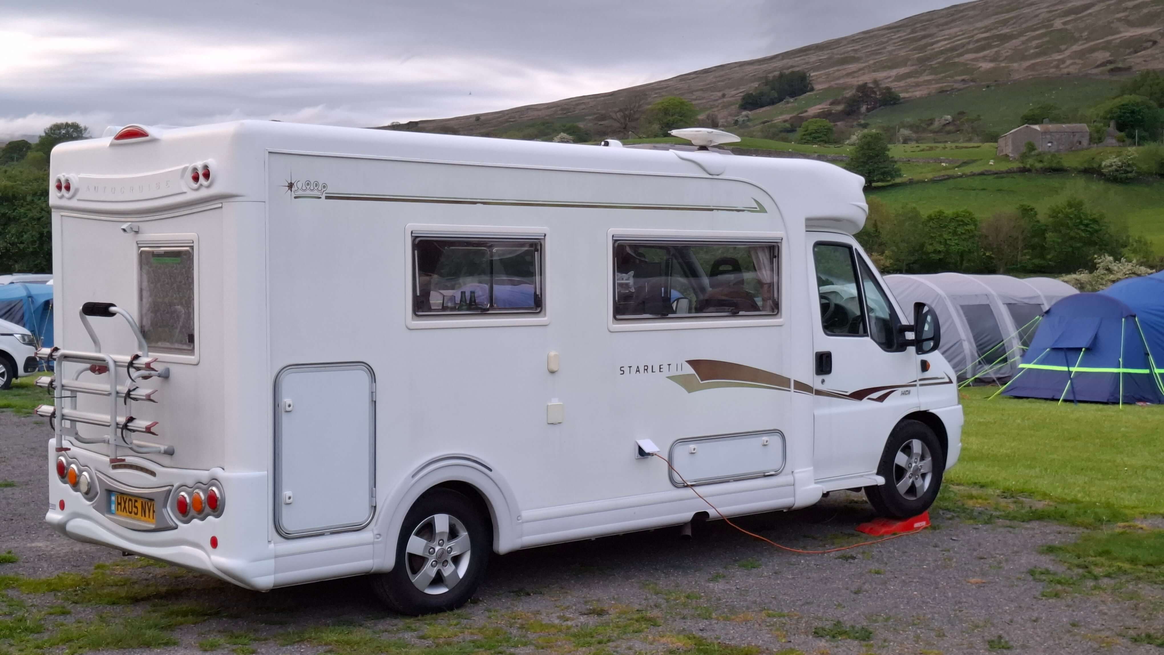 Dinner in the motorhome