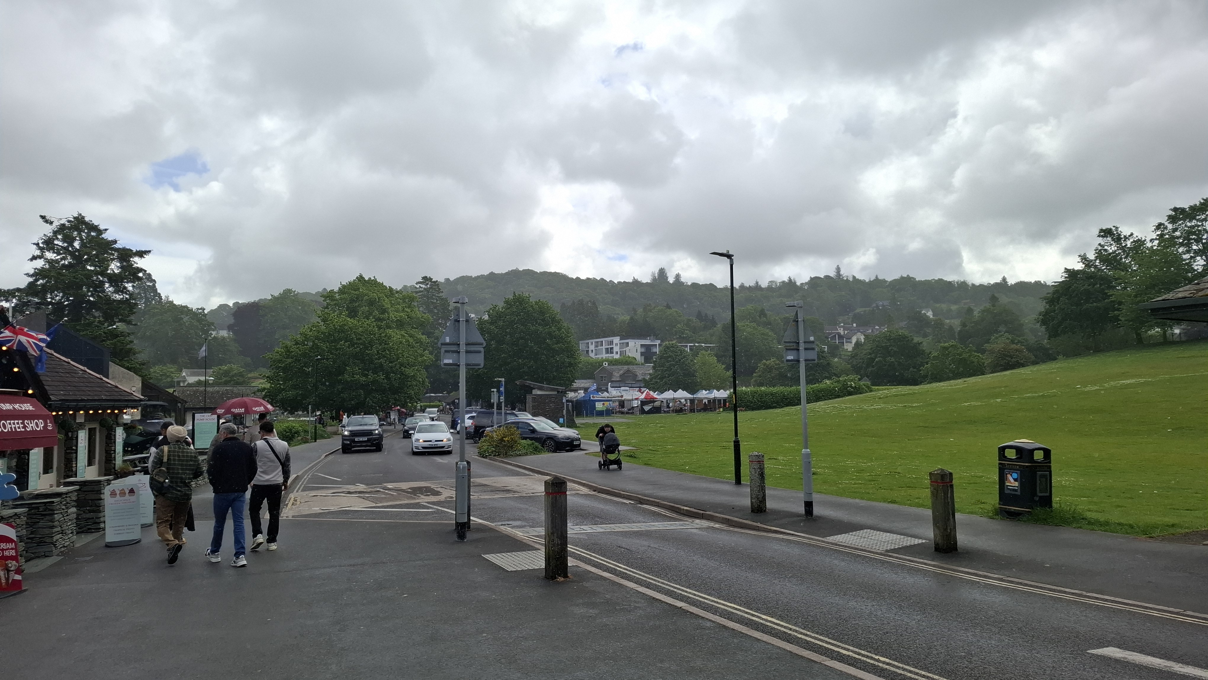 Browsing the market at Windermere