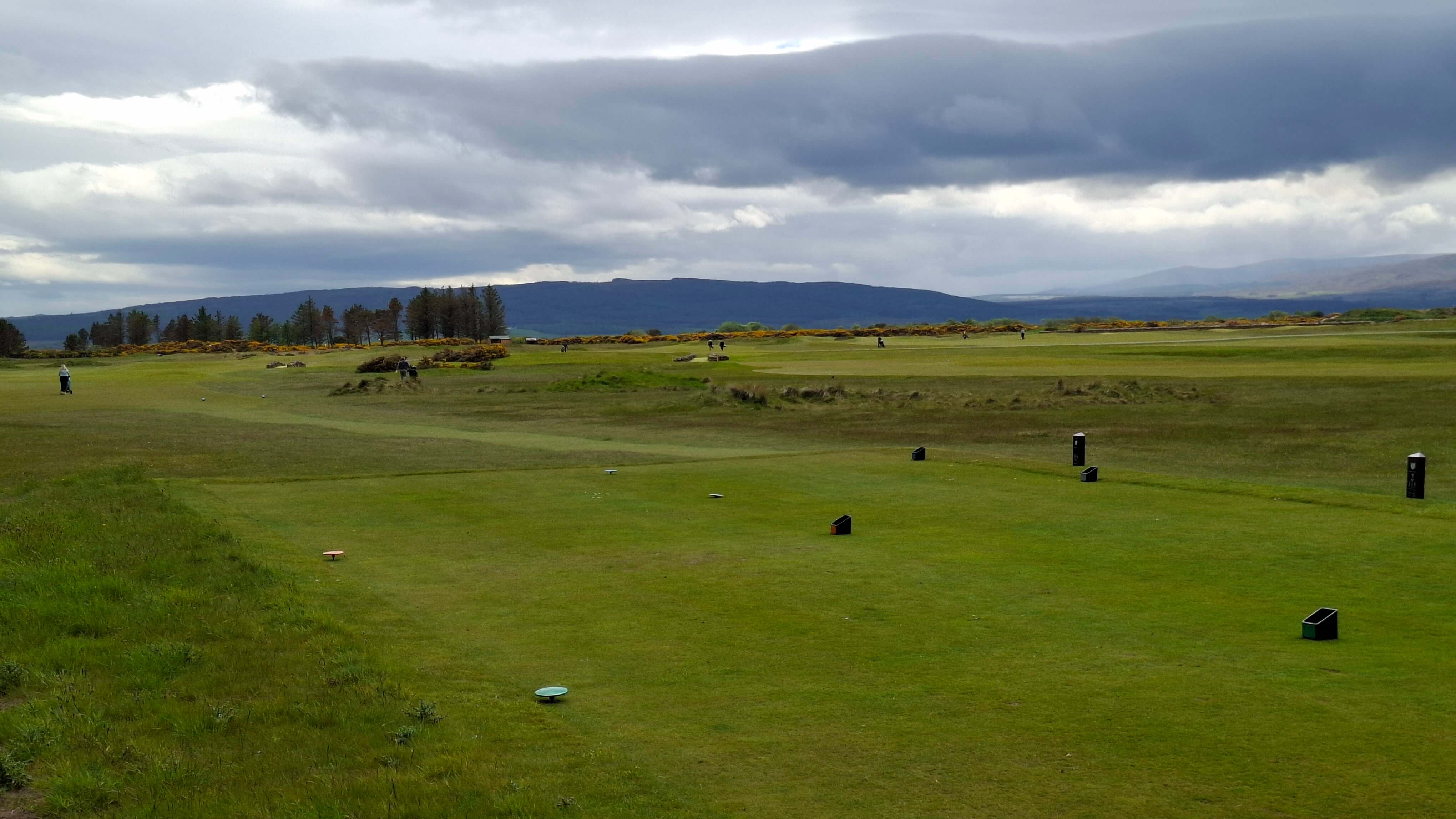 Arriving at Dornoch Caravan Park