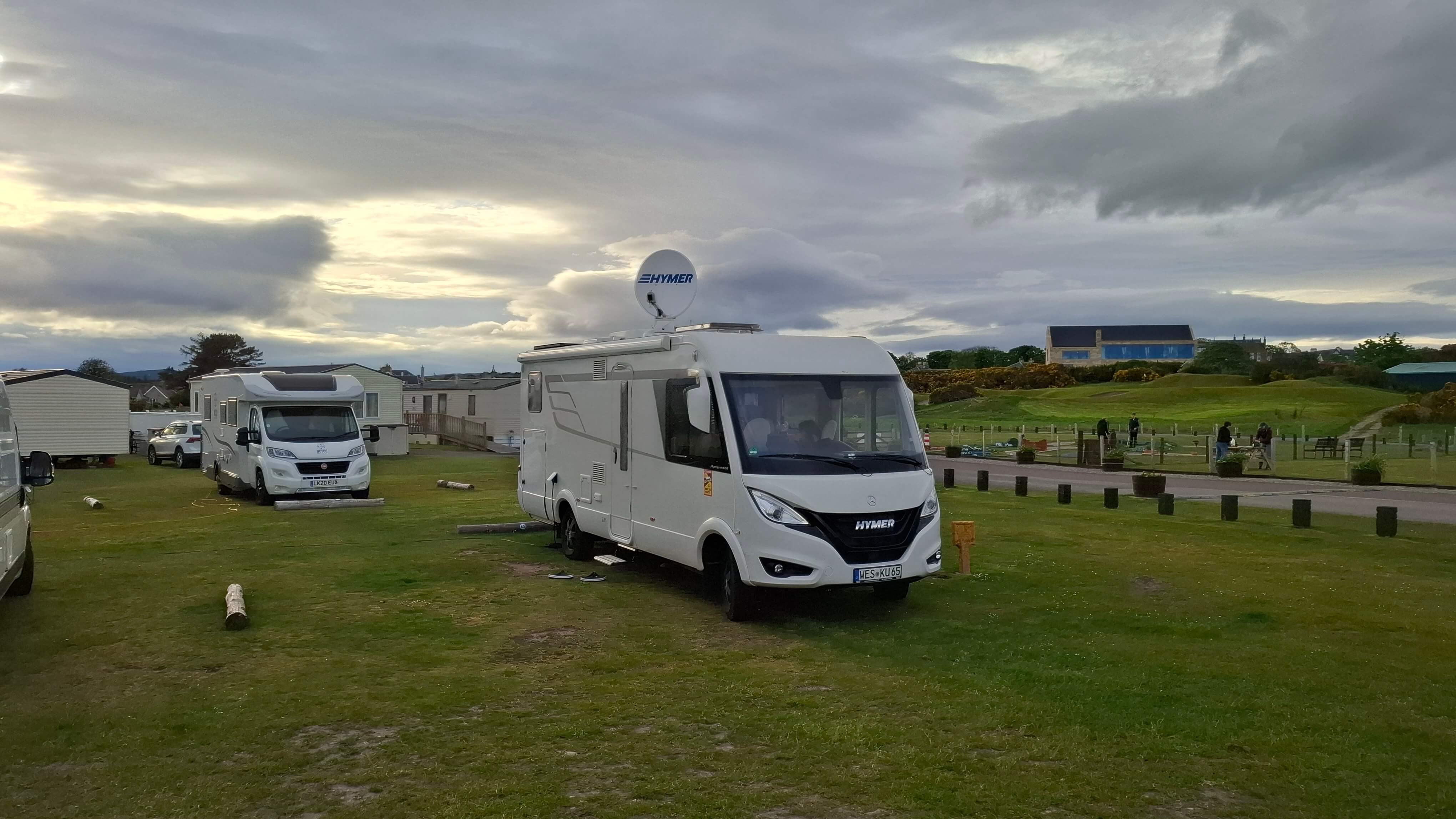 Relaxing back at the motorhome