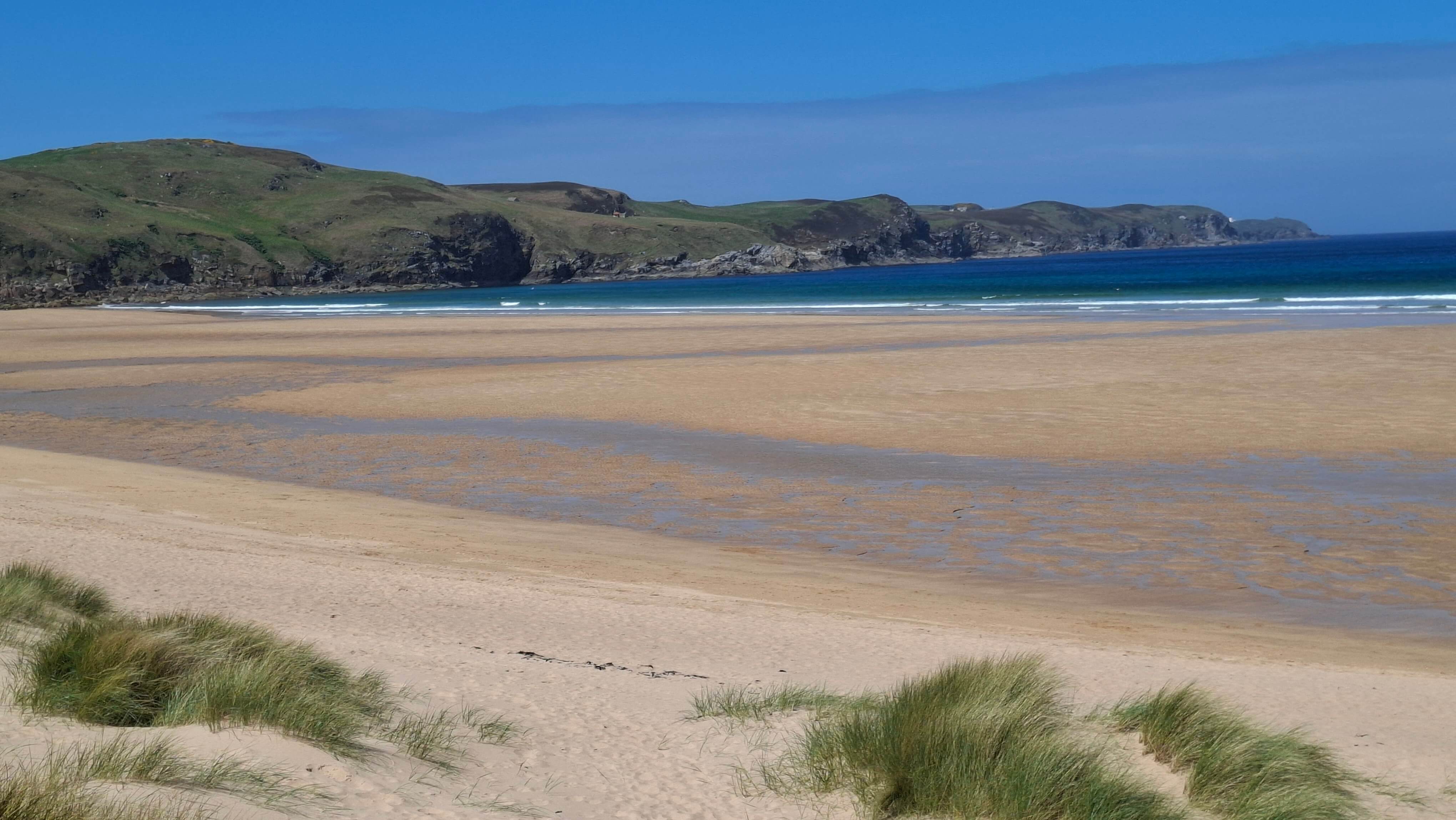First glimpse of Strathy Beach