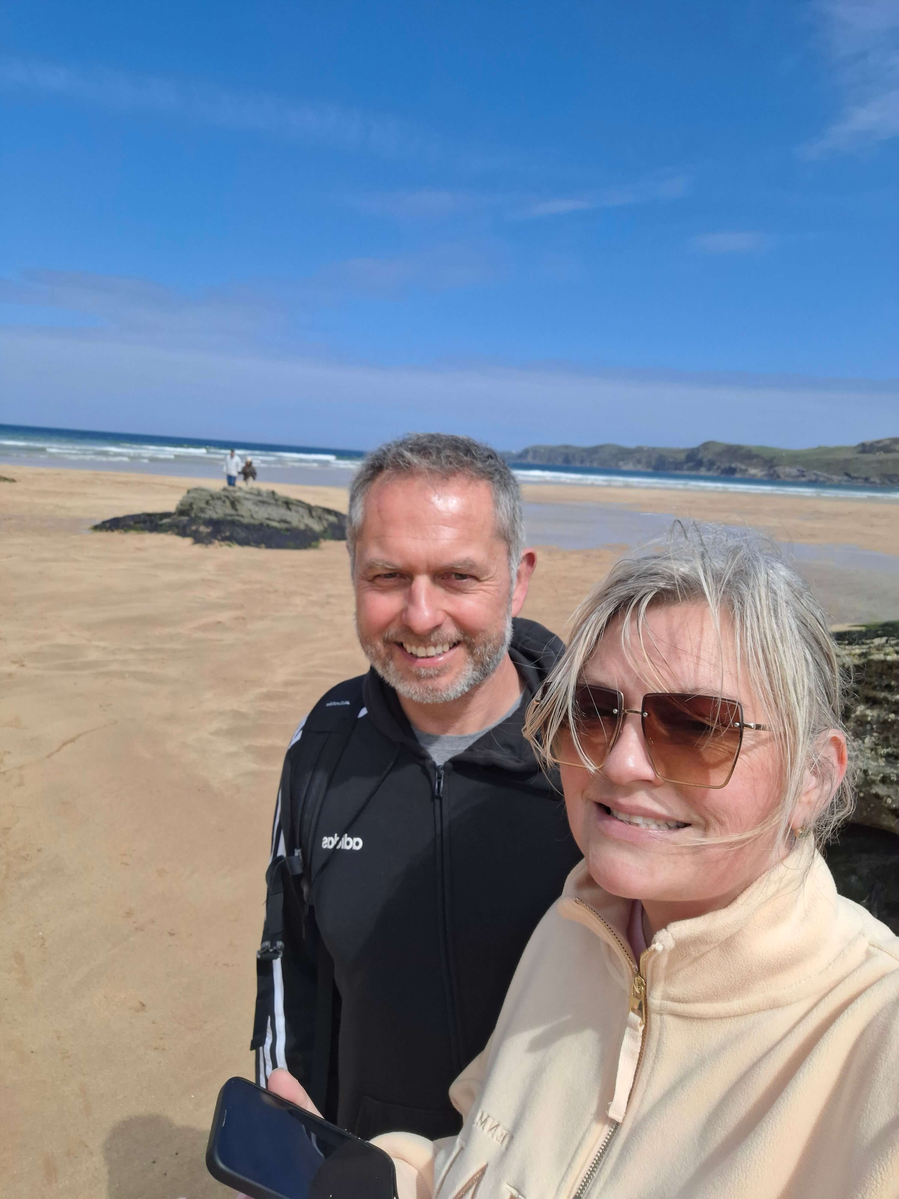 One of the best beaches either of us has visited