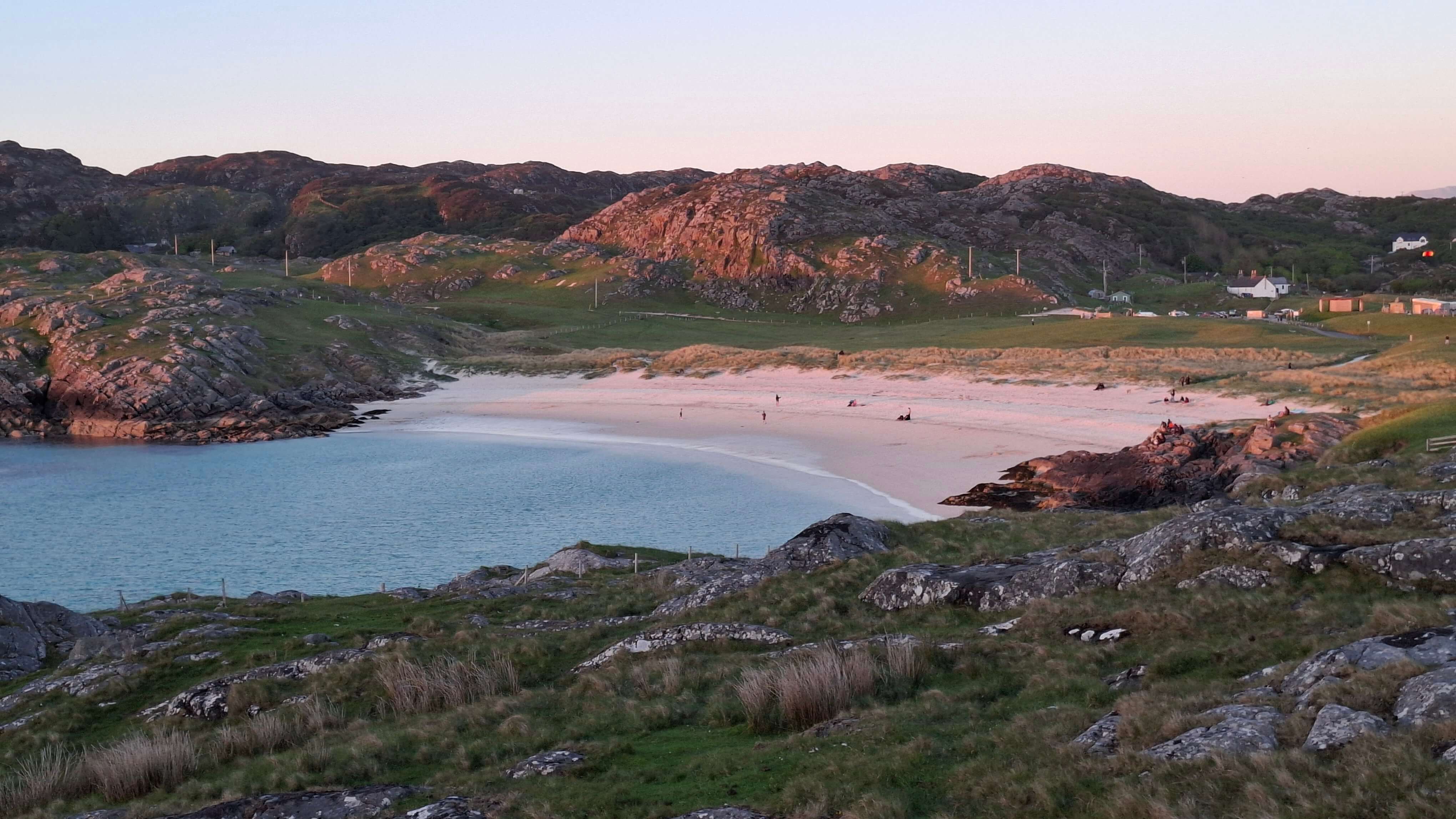 Distant Hebridean islands