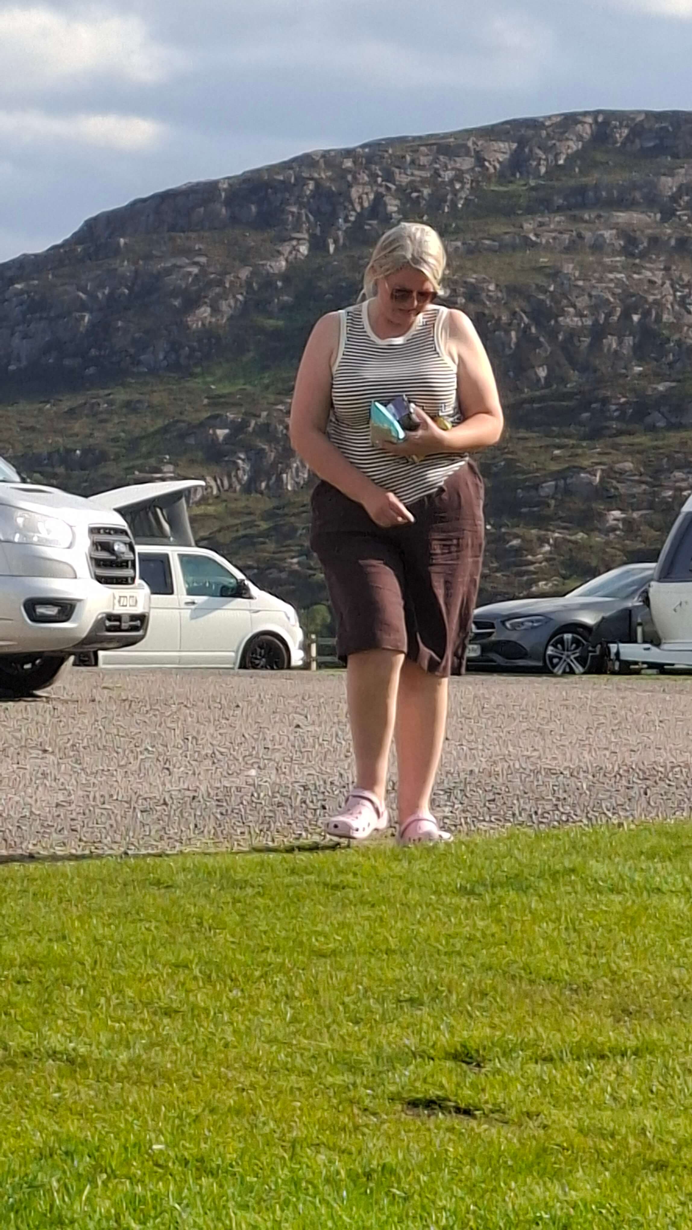 Taking the plunge into Loch Canaird