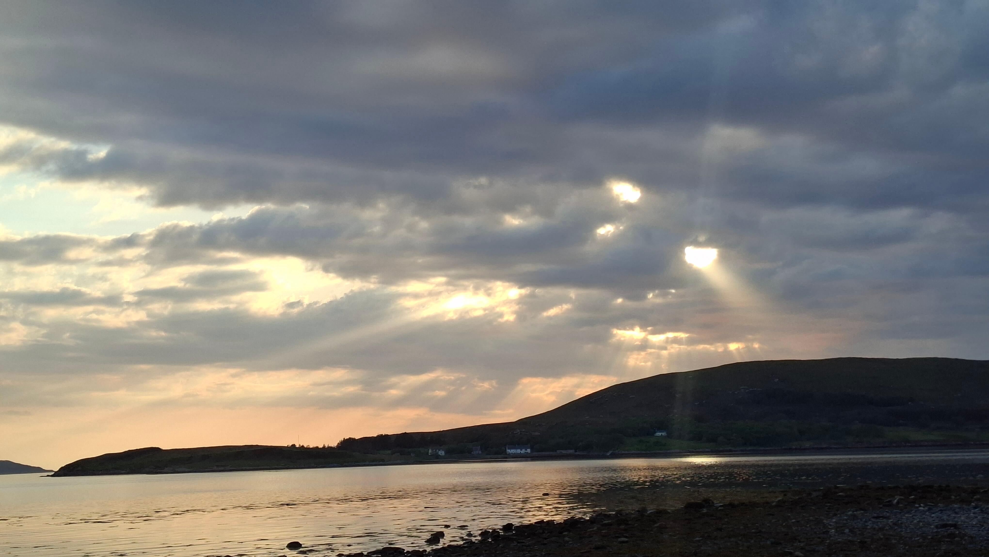 The view of the loch and peaks