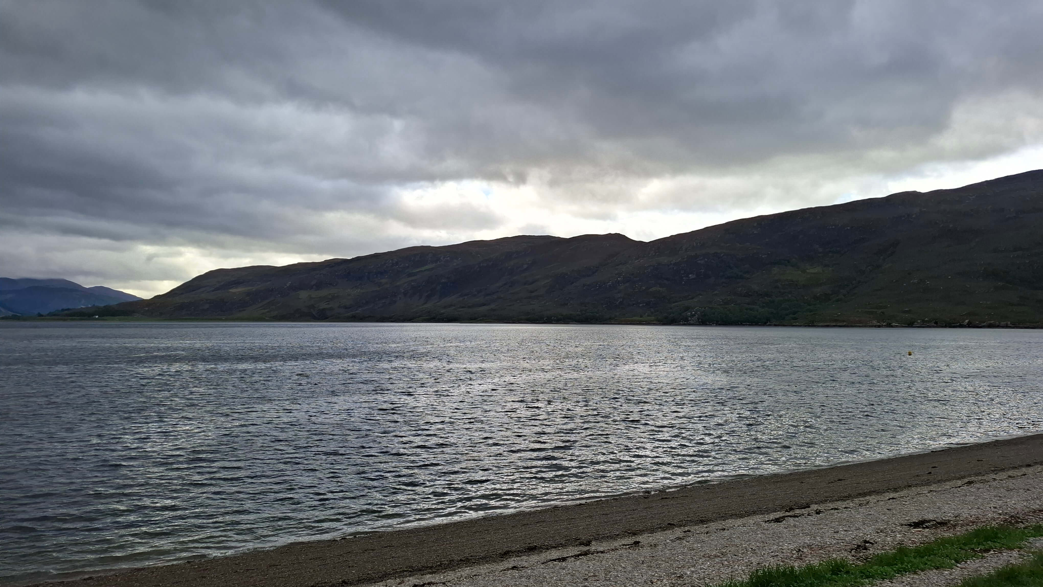 Moody morning cloud over Ardmair Point