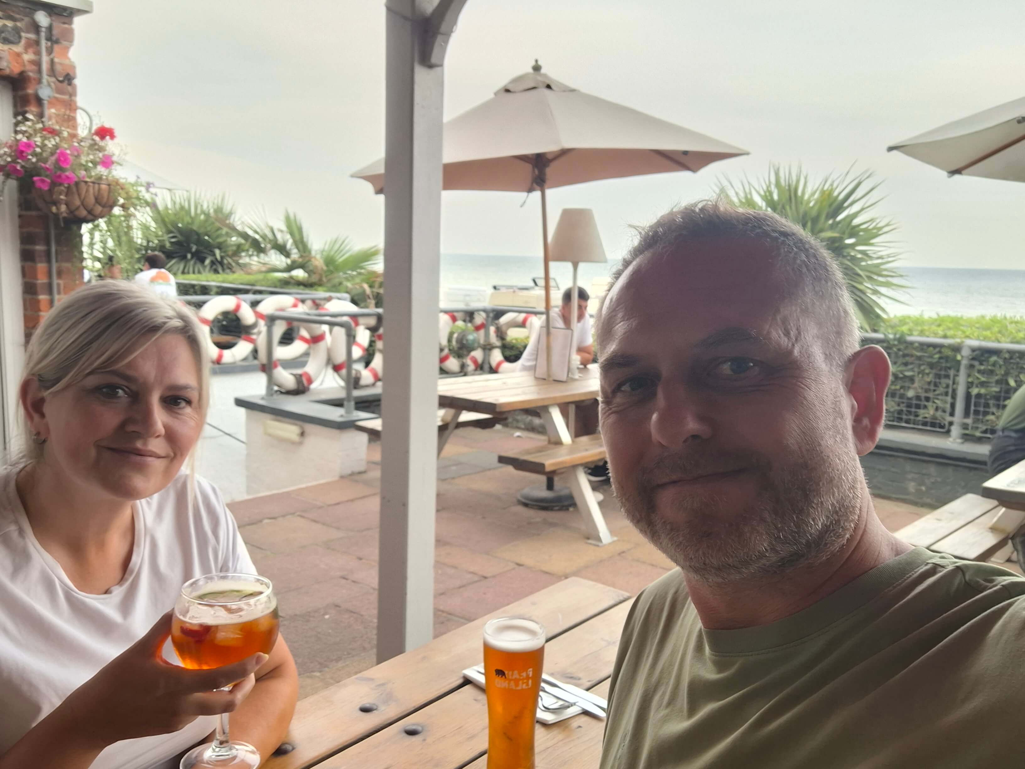 Drinks on arrival at The Coastguard