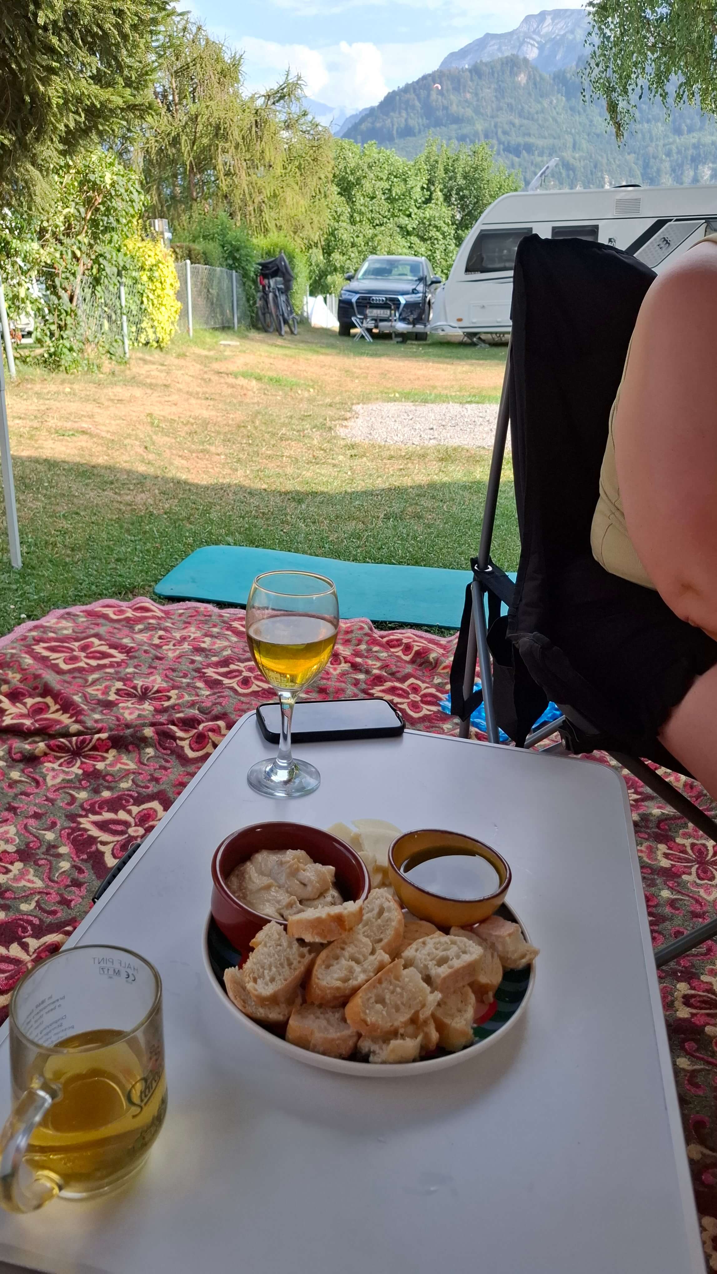 Plot 96 campsite setup