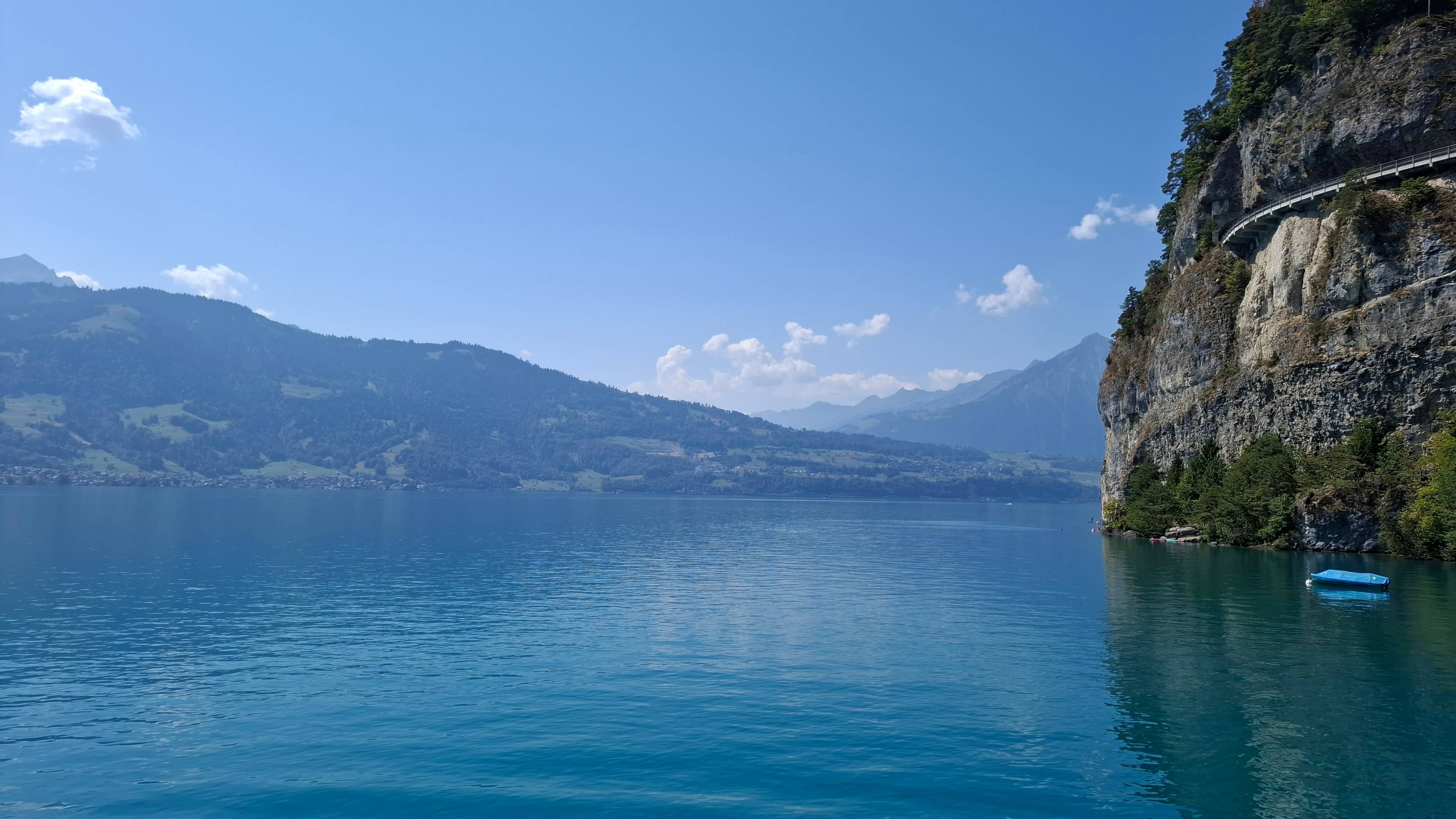 Morning view towards Lake Thun