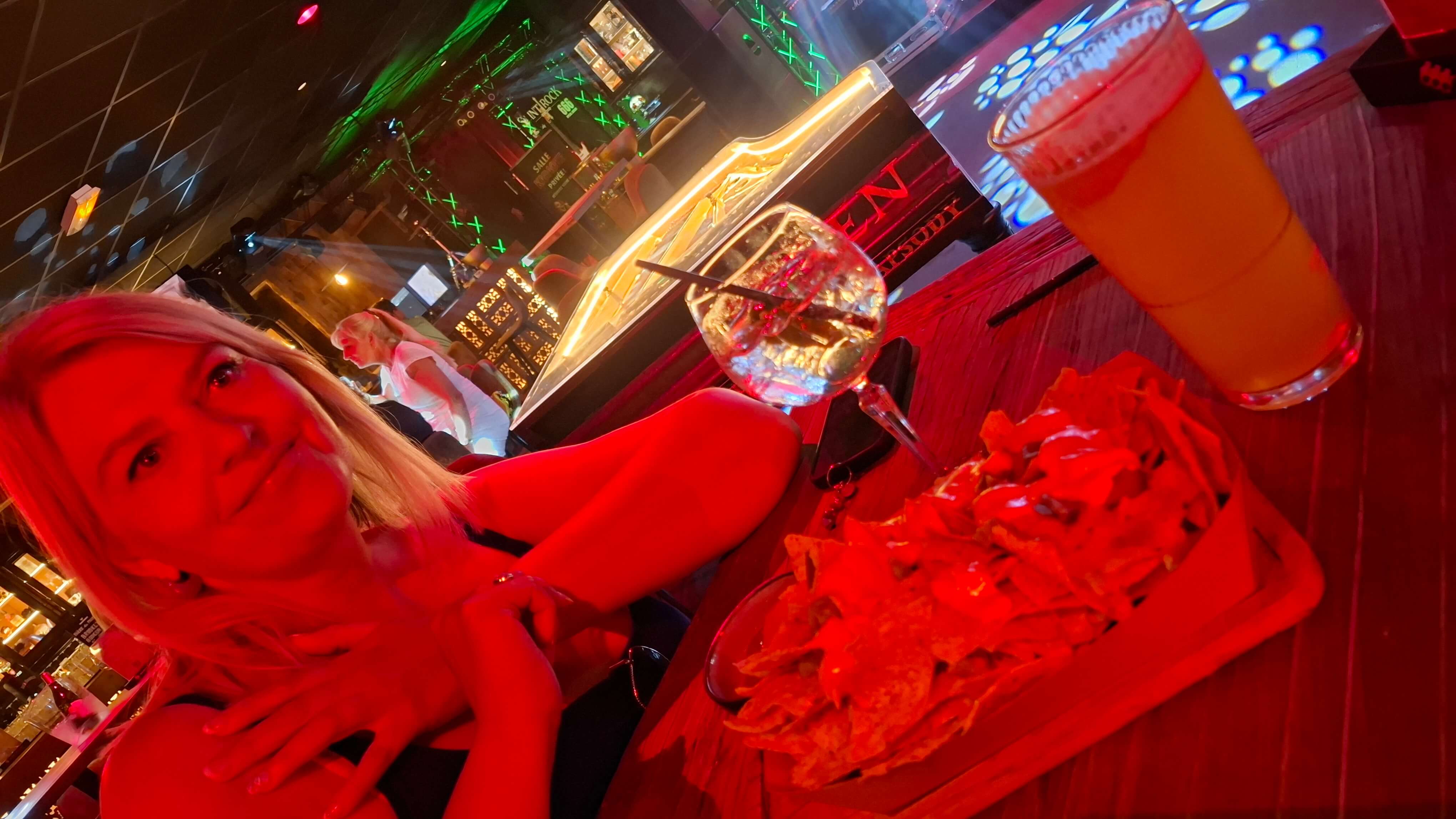 Making do with nachos at Saint Rock