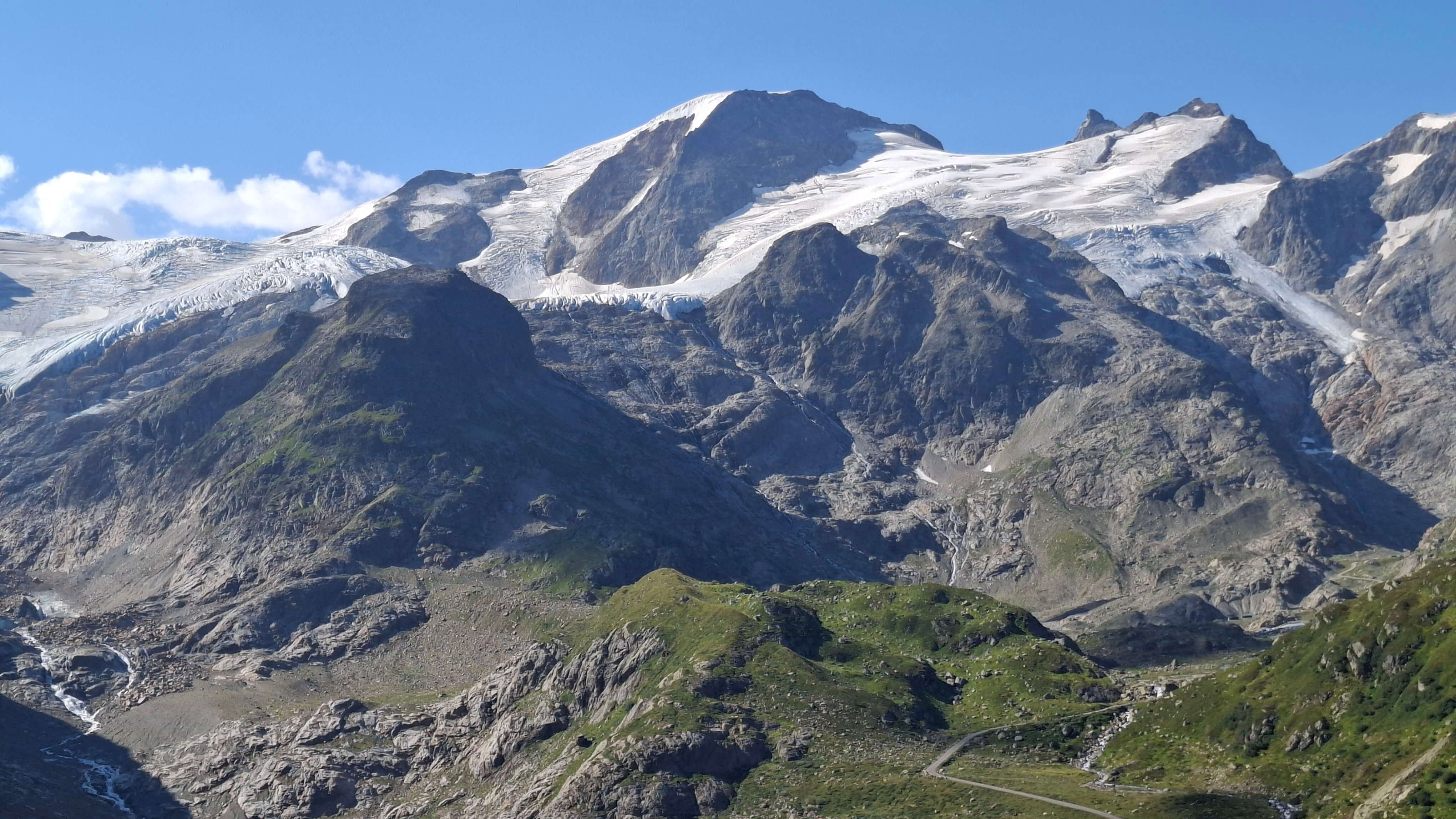 Scenic mountain road in Switzerland