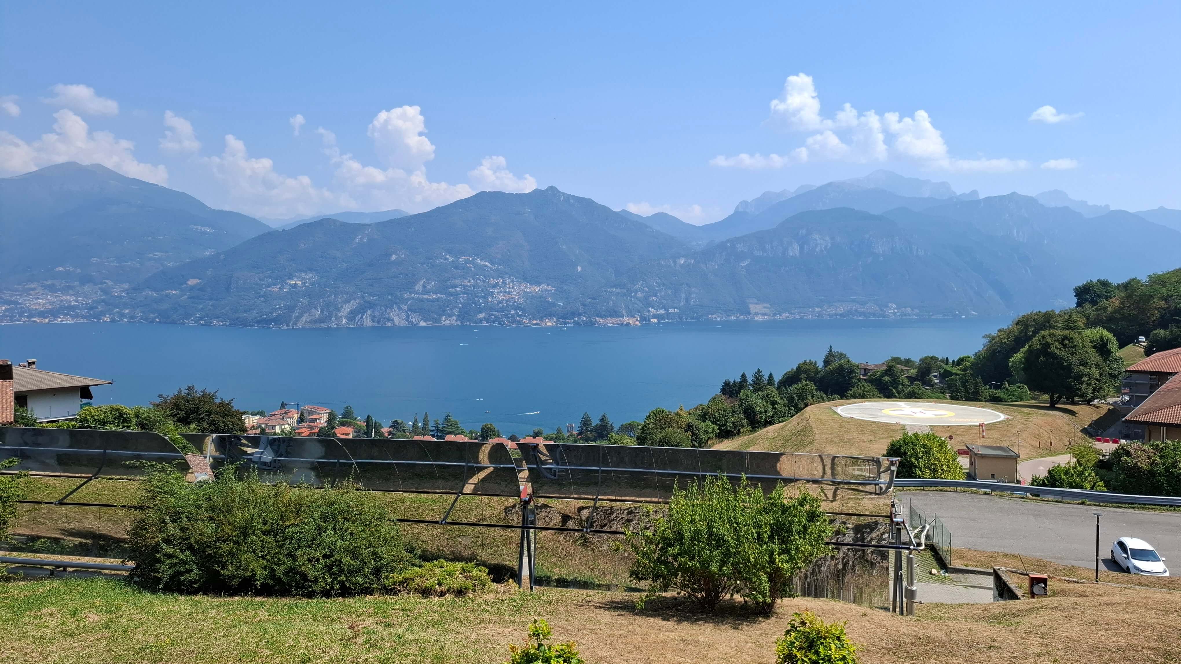 Scenic Lake Como shoreline
