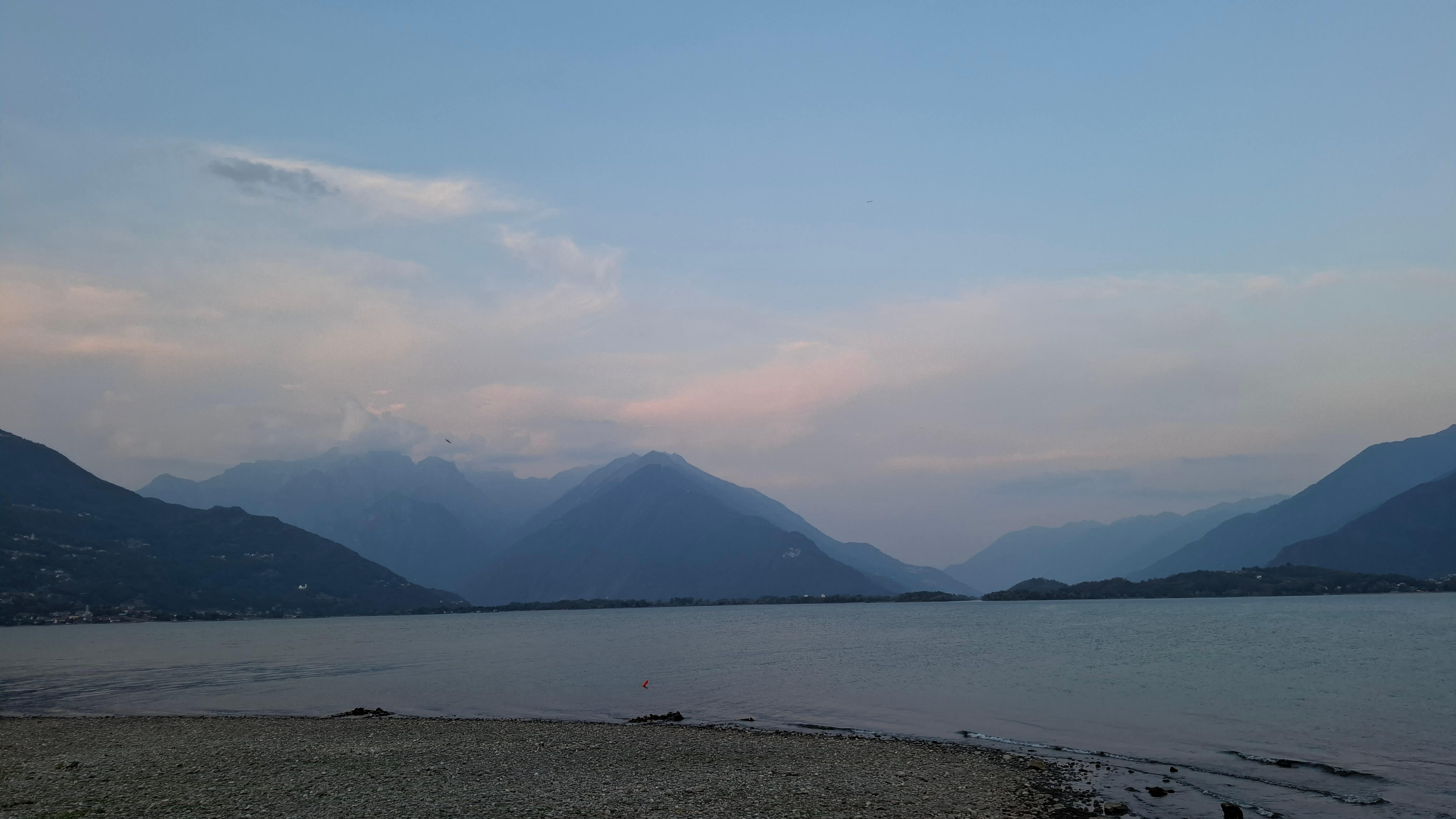 Sunset over Lake Como