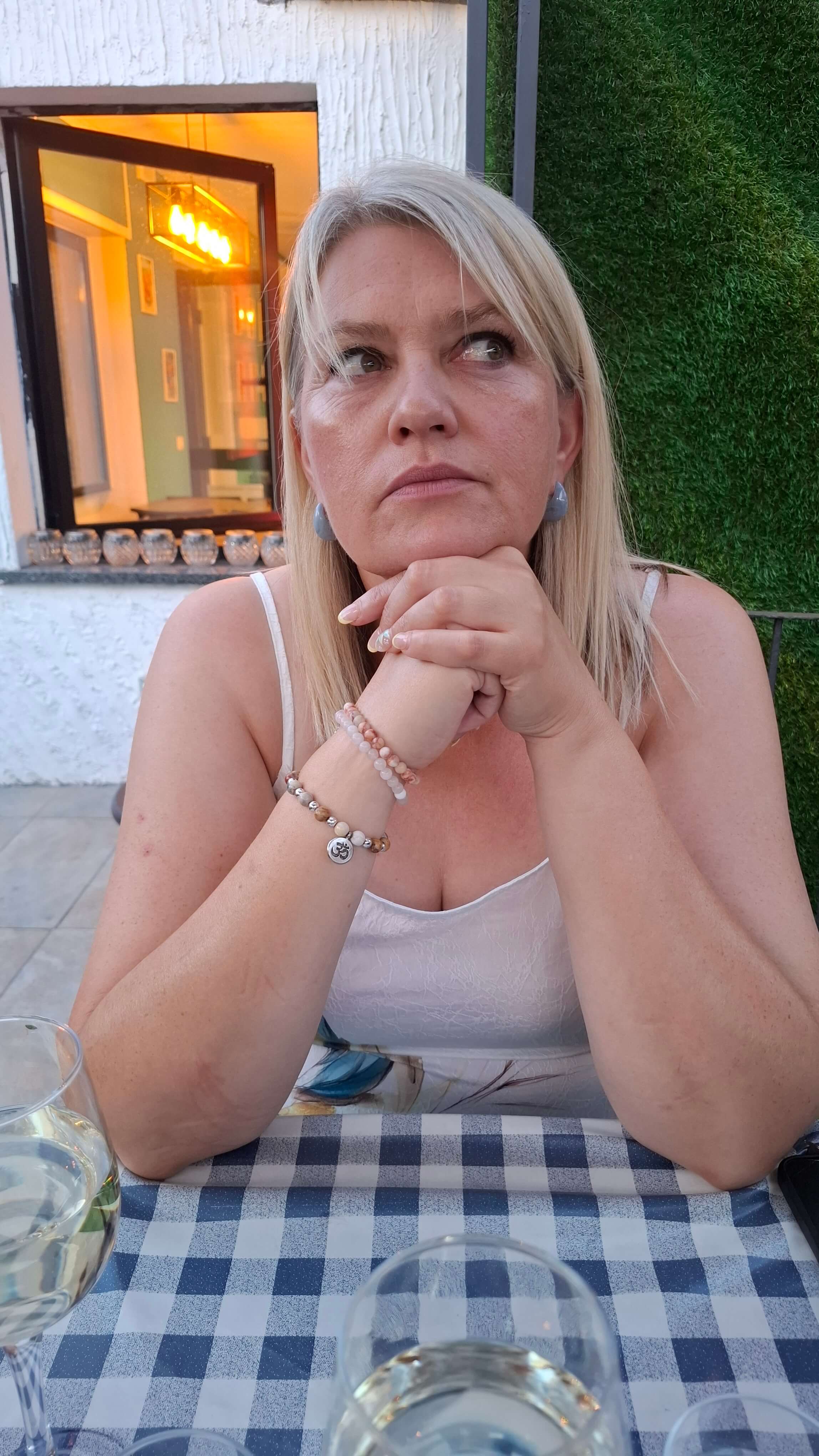 Enjoying wine at GEO District