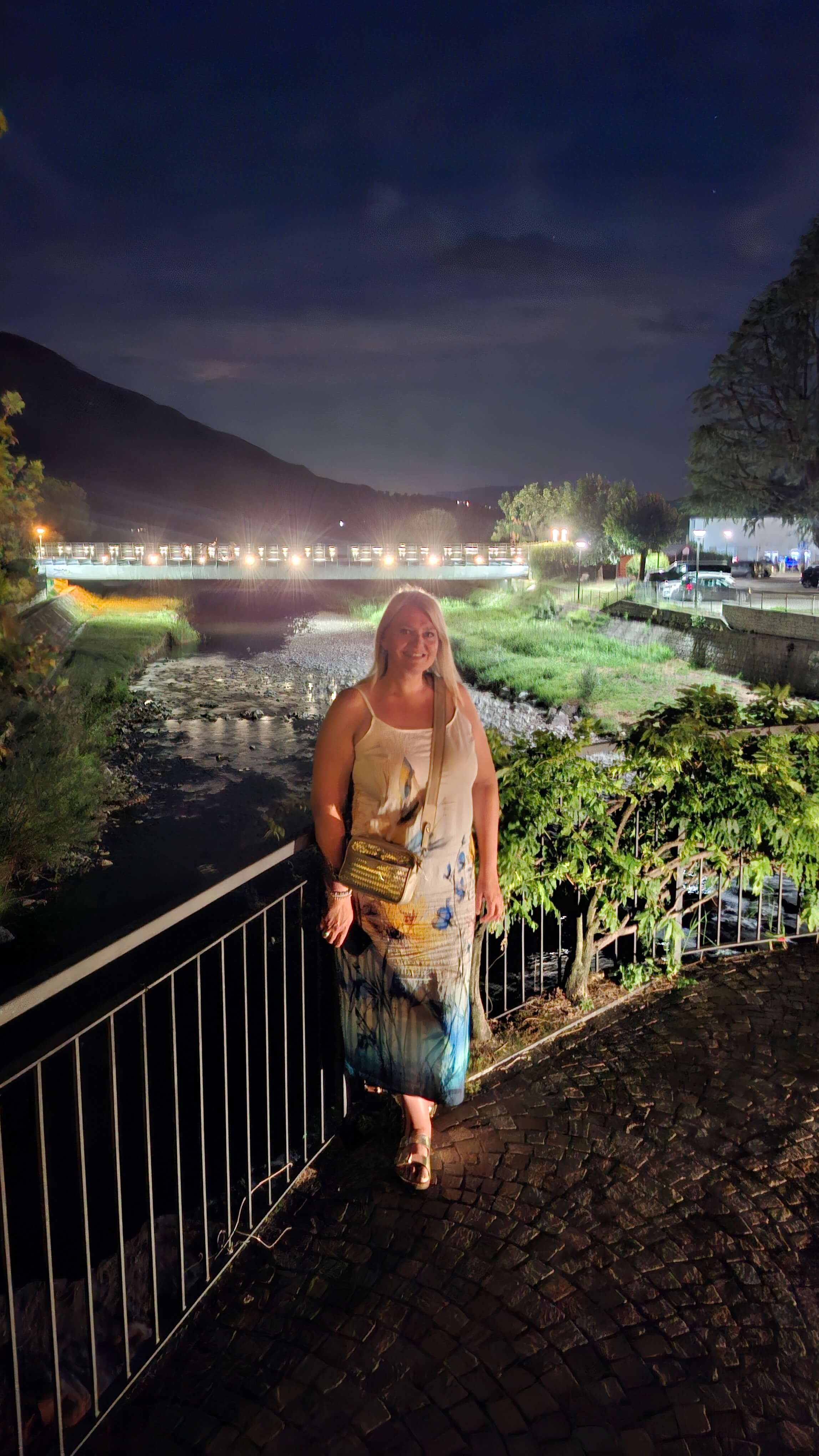 Night evening walk