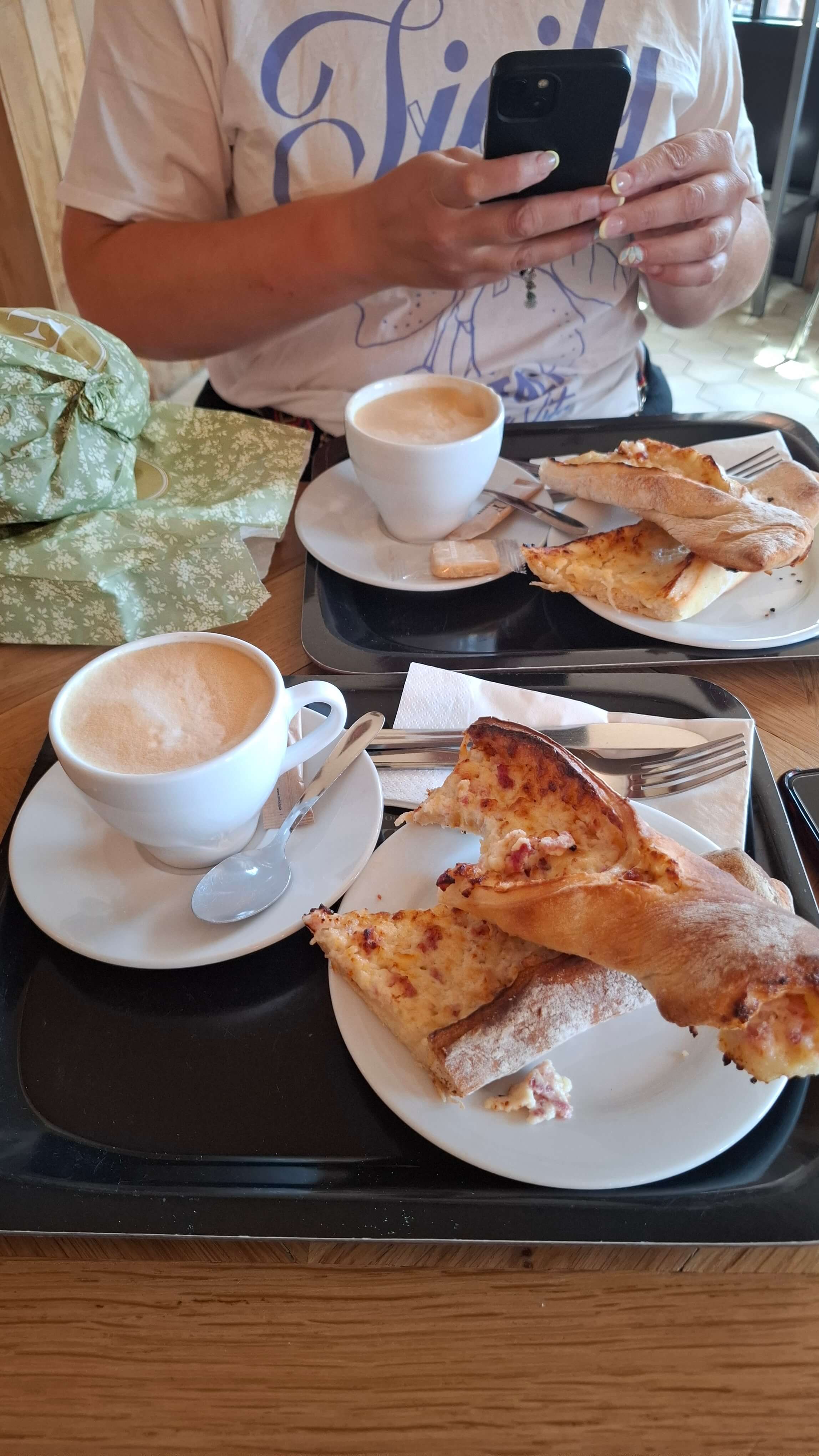 Refueling before crossing into France