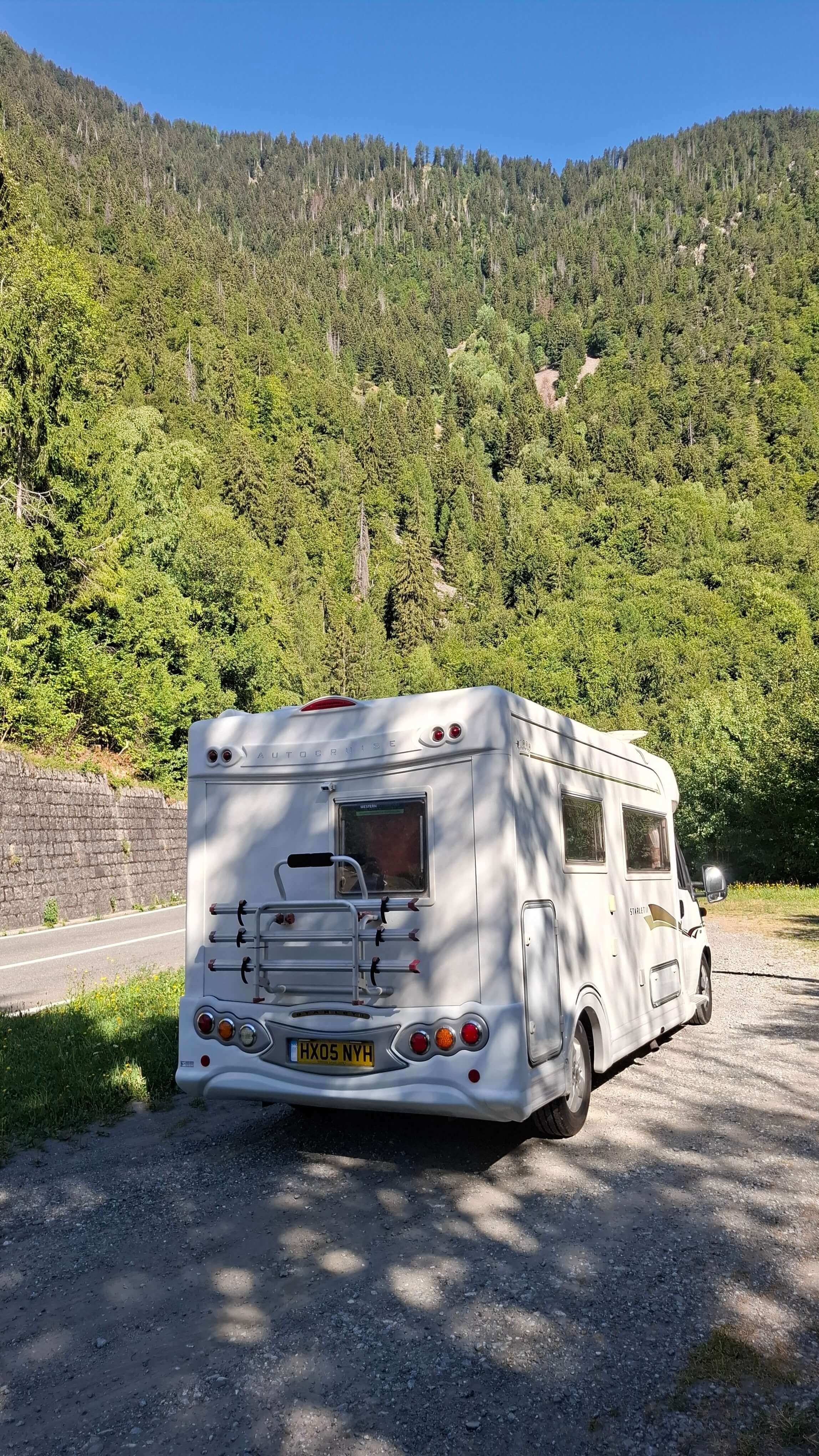 Ascending the mountain pass