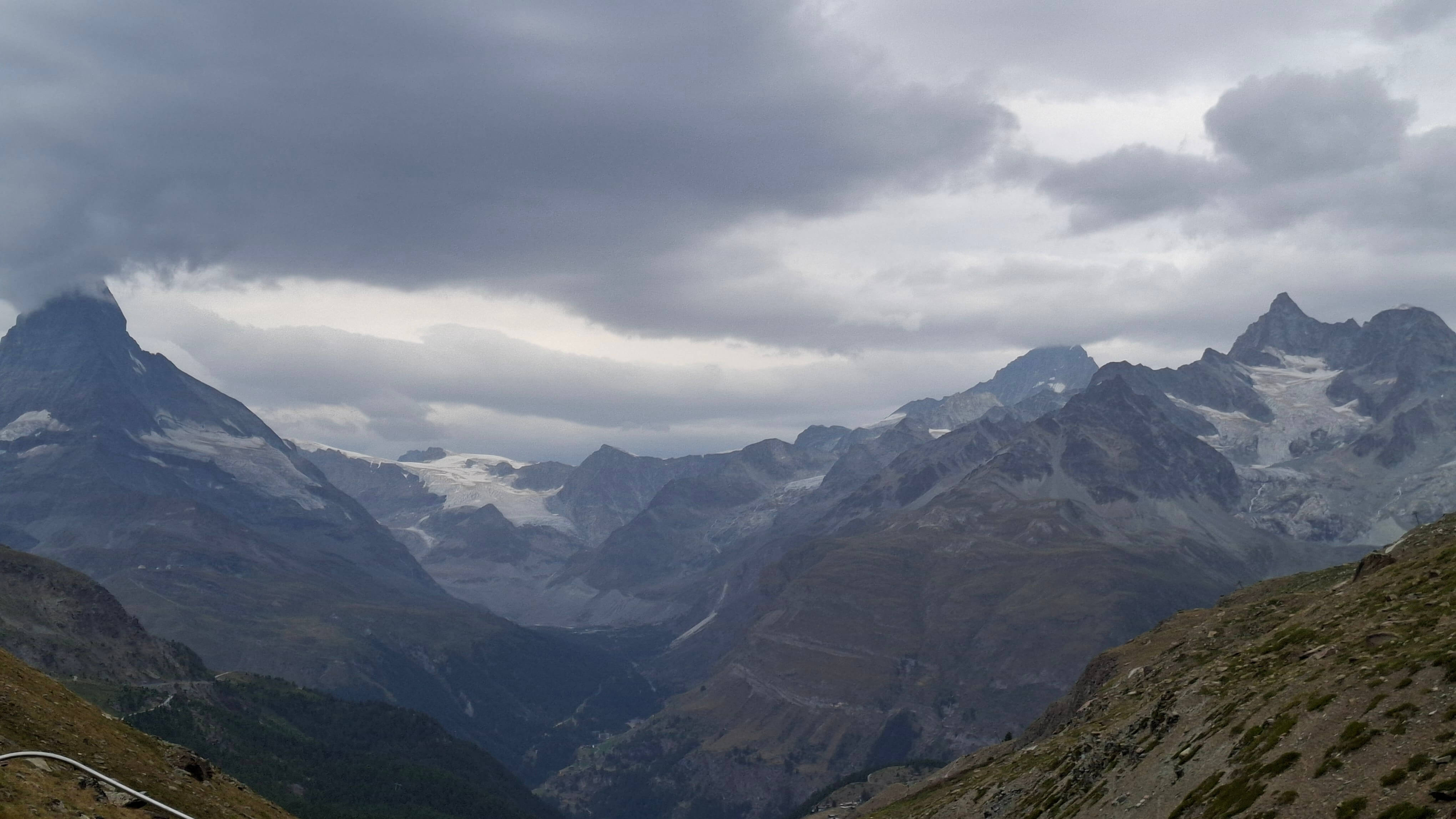 Mountain trail panorama