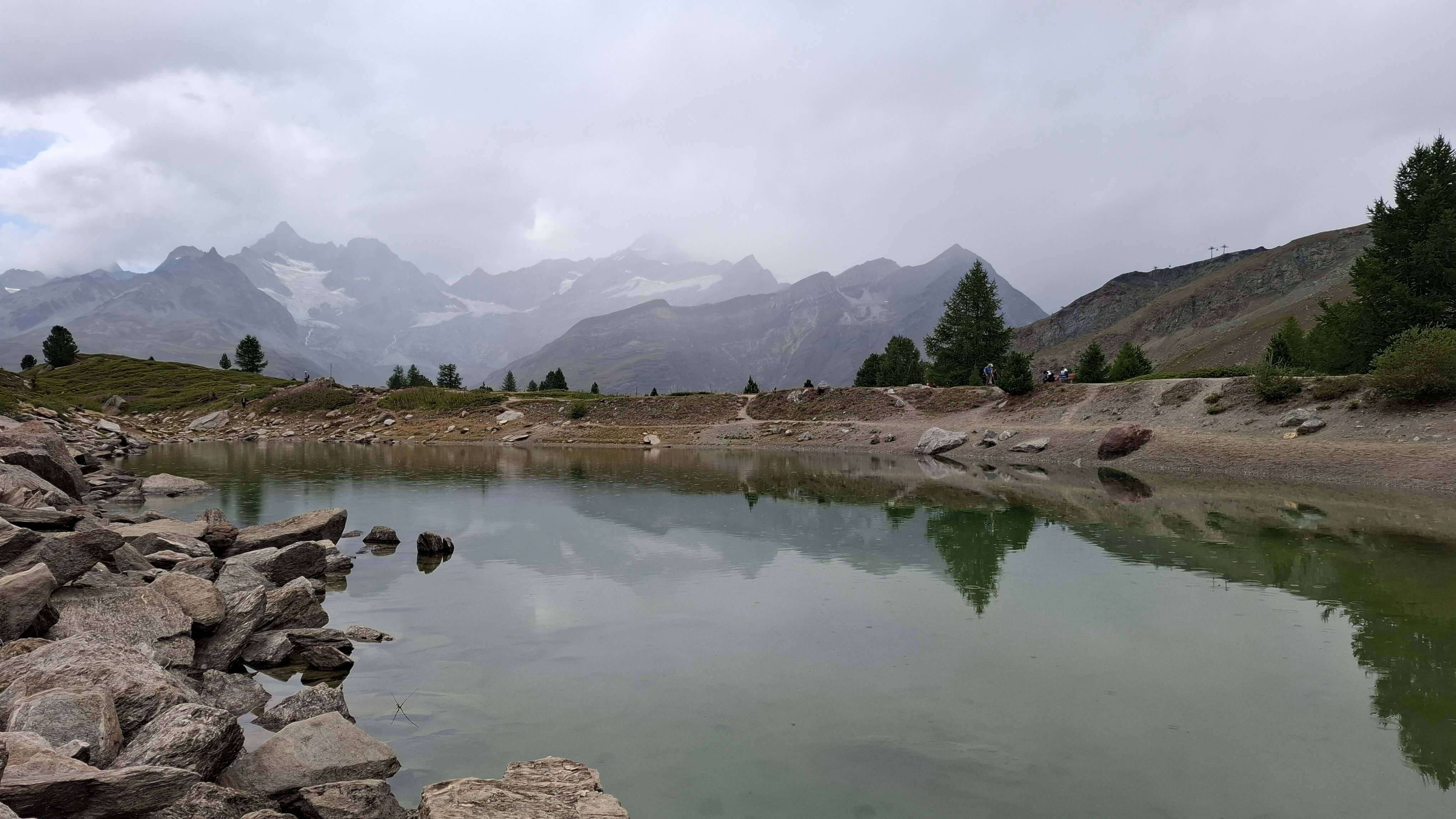 Panoramic glacier view