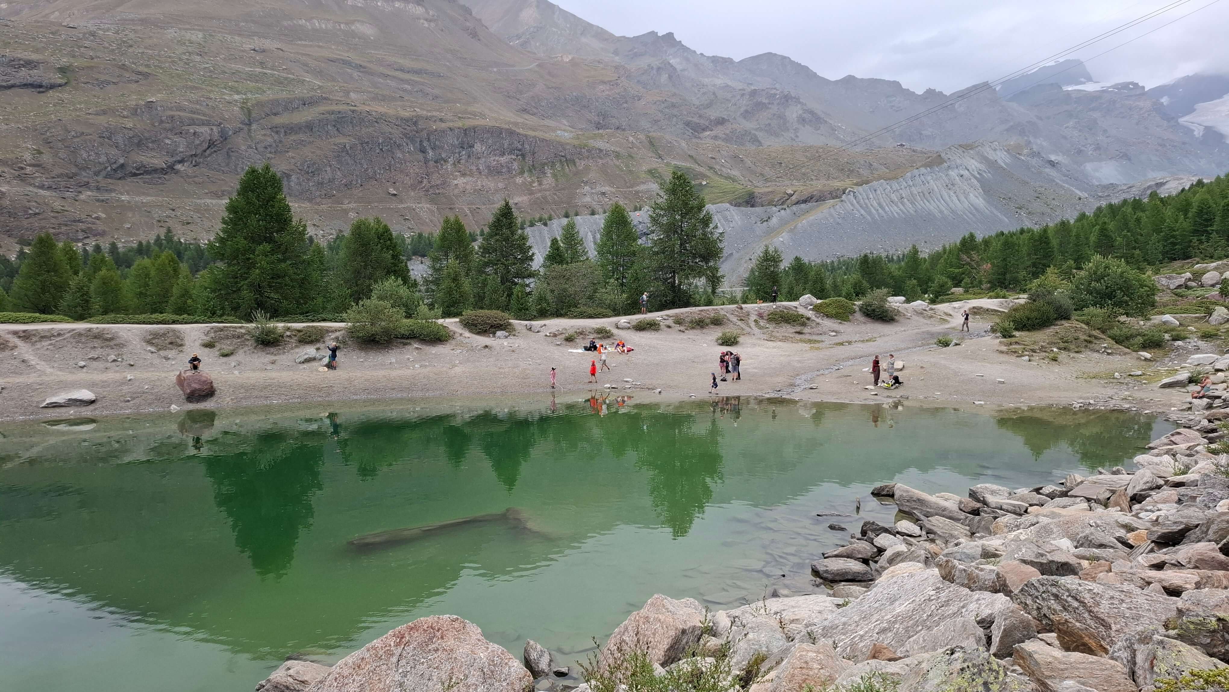 Dramatic alpine scenery and Matterhorn