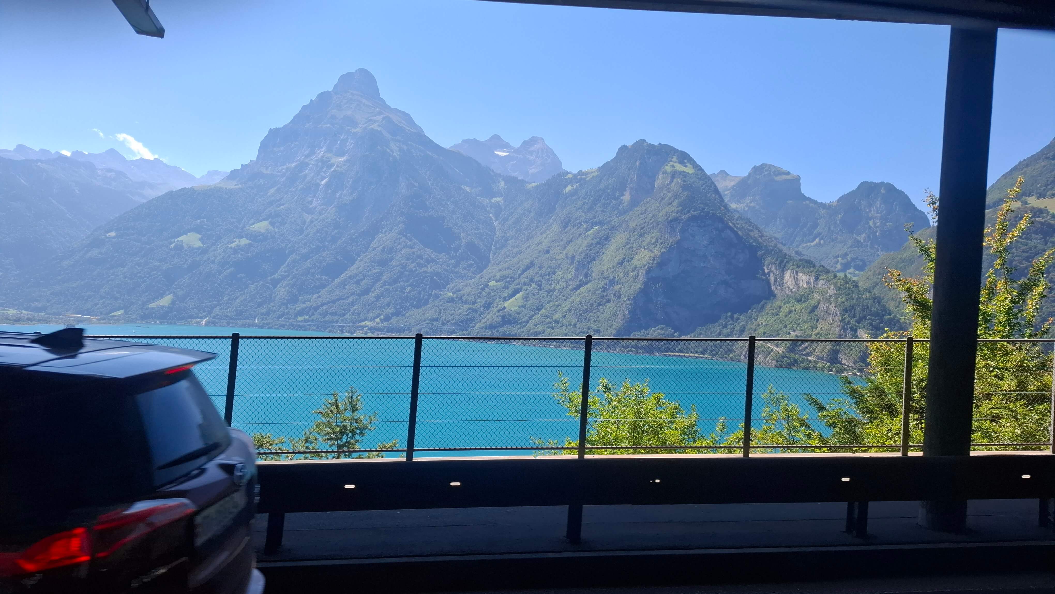 Driving back through the Swiss Alps