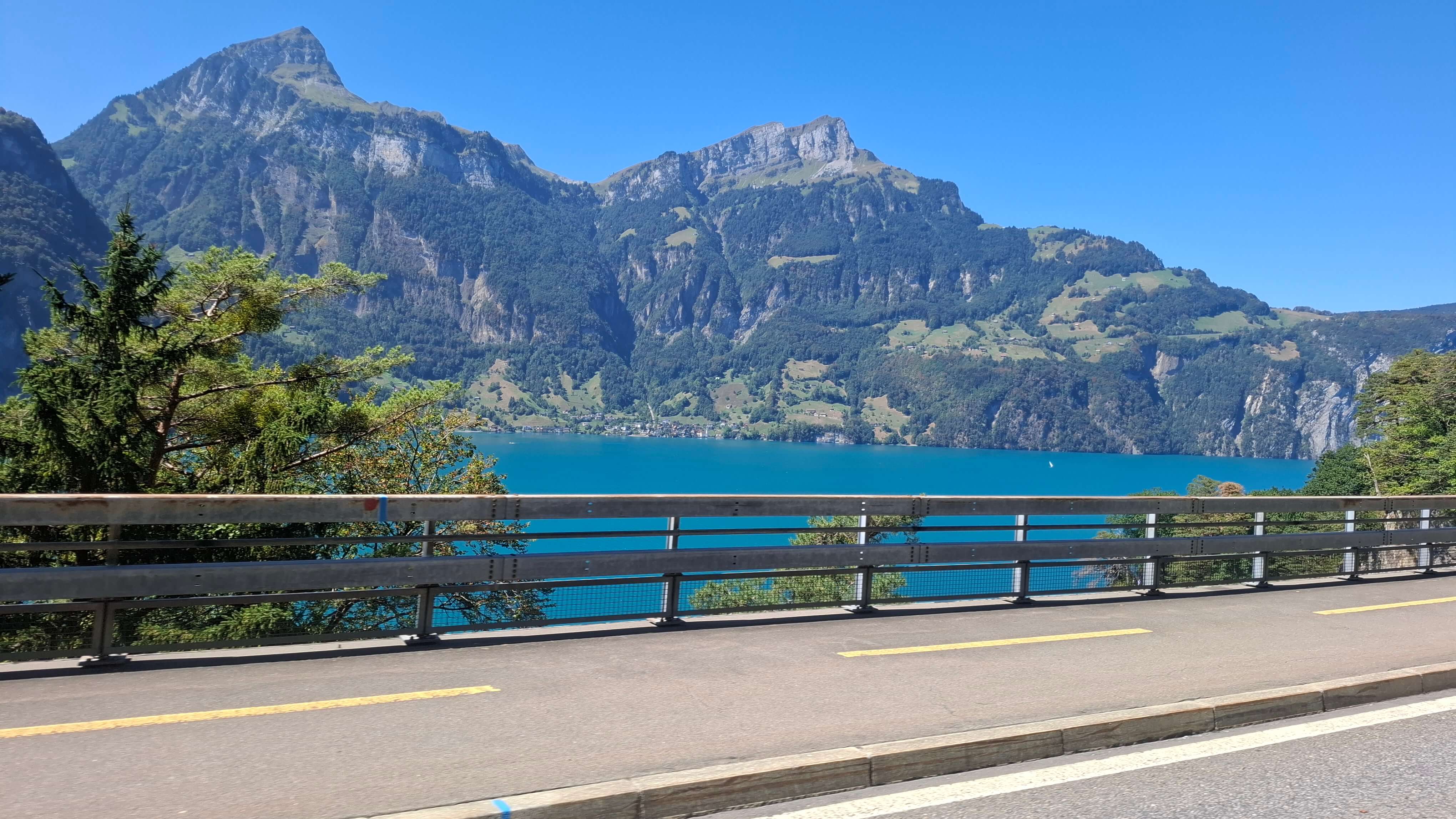 High alpine pass road