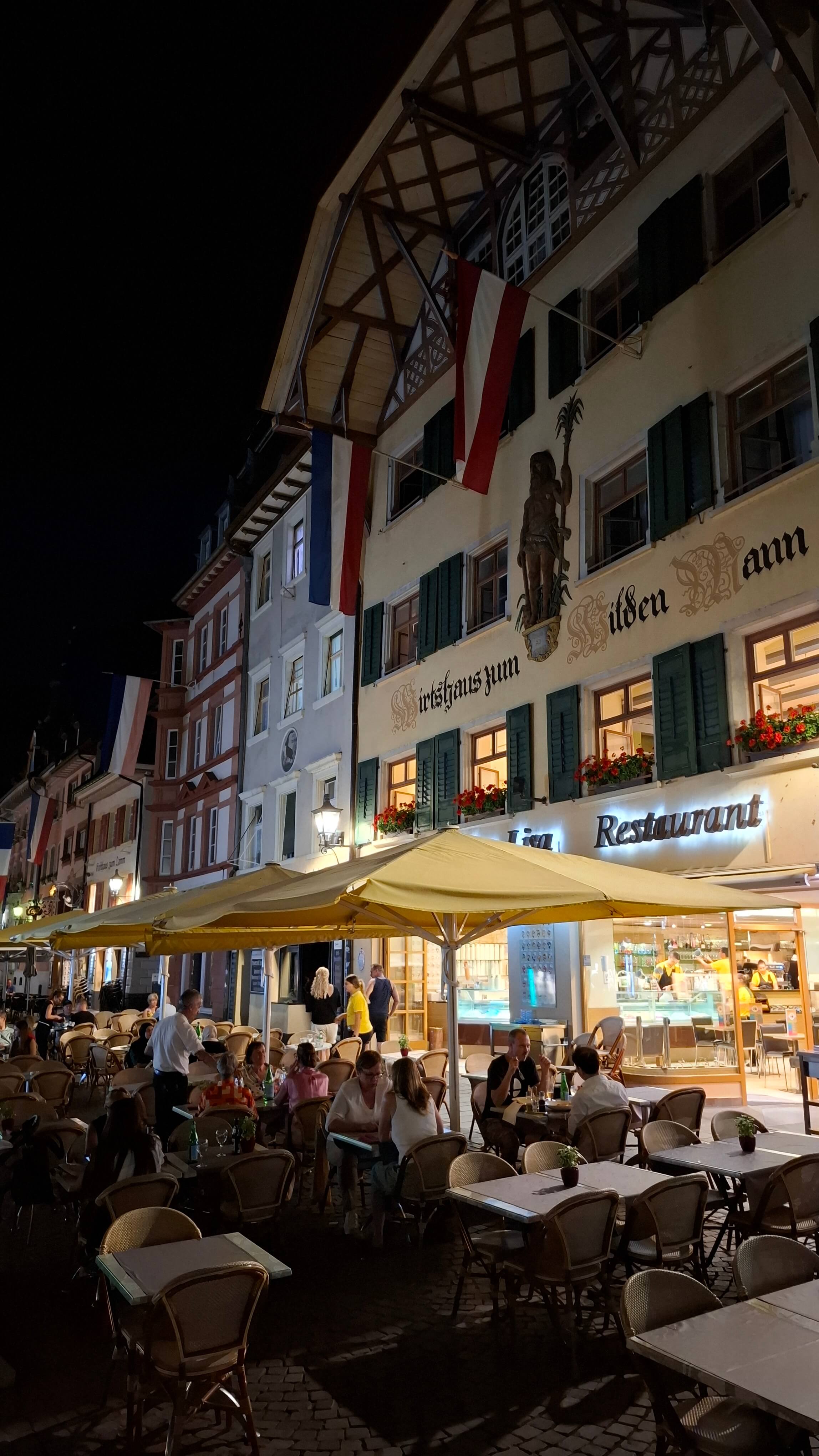Night walk along Waldshut streets